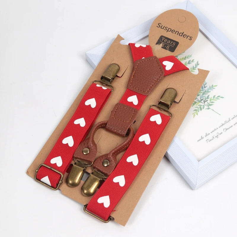New Suspenders for Children Pants Apparel Kids Suspender Boys Girls Shirt Dress Wedding Party Clip-on Adjustable Y-back Braces Qme A-7