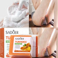 Natural Turmeric Soap Body Cleaning Lightening Dark Underarm Leg Bath Cleansers Brightening Face Soap Tender Skin Care Beauty Qme 1pc