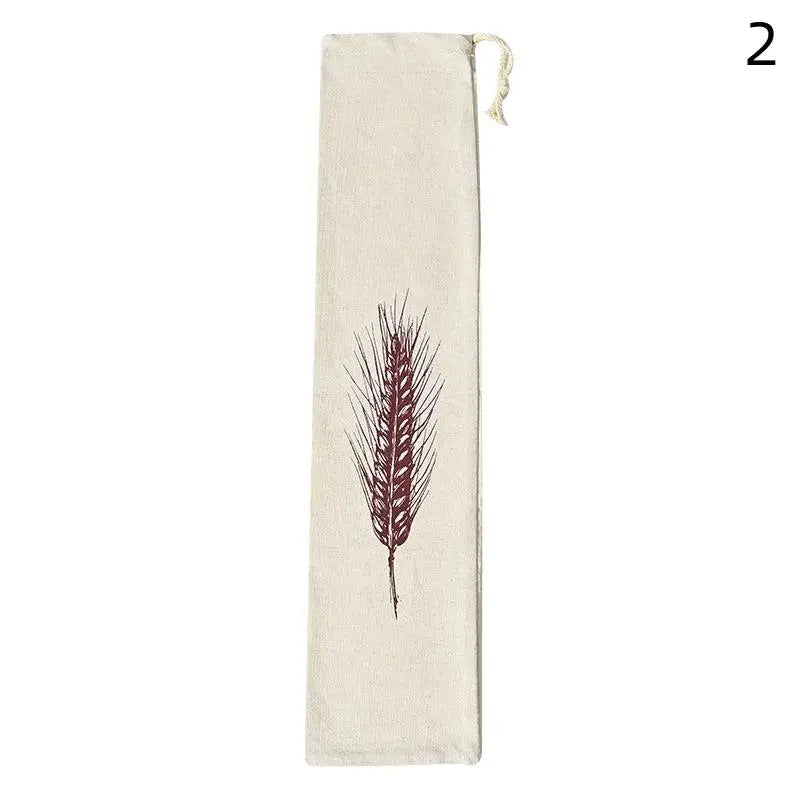 Linen Bread Bag Reusable Baguette Cotton Drawstring Storage Bag Loaf Homemade Bread Fresh Eco Friendly Keeping For Baguette Qme 2