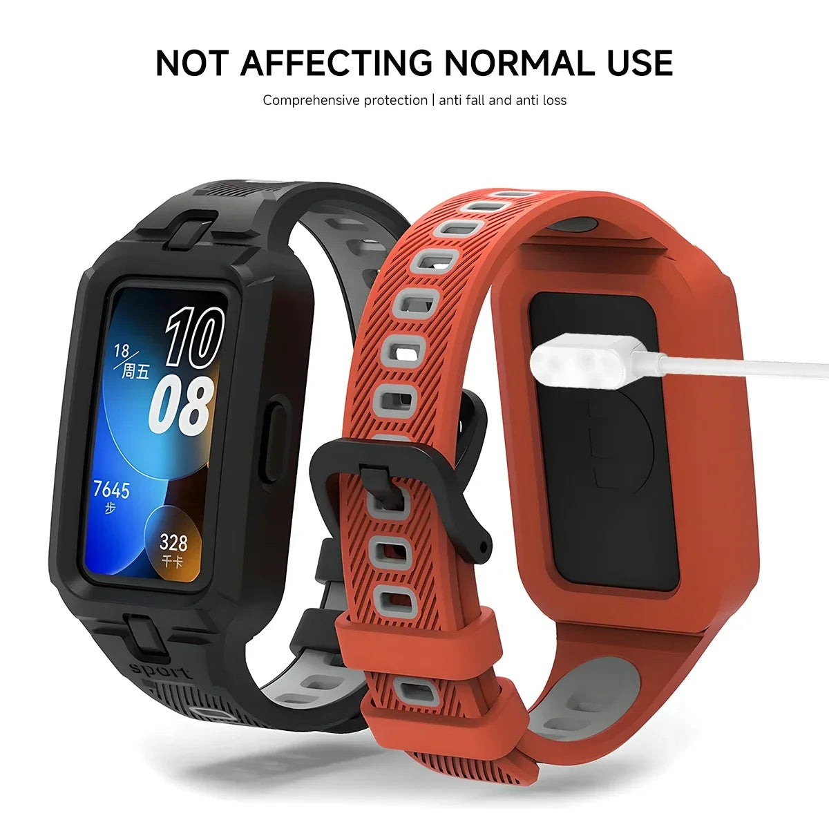Silicone Strap for Huawei Band 9 8 7 6 Smart Watch Replacement Bracelet Sport Breathable Straps for Huawei Band9 Qme