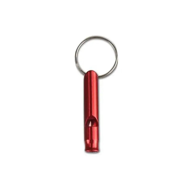 1 Small Multifunctional Aluminum Emergency Survival Whistle Keychain Qme Red
