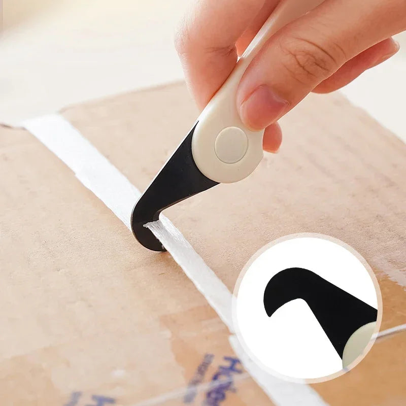 Mini Double-headed Unpacking Knife, Express Package Unpacking Special Knife Multi-function Sickle Type Qme