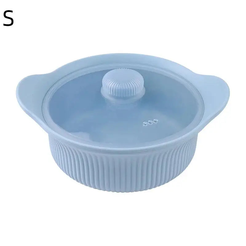 Silicone Pizza Dough Box Lid Bread Fermentation Basket Non-stick Qme S Blue
