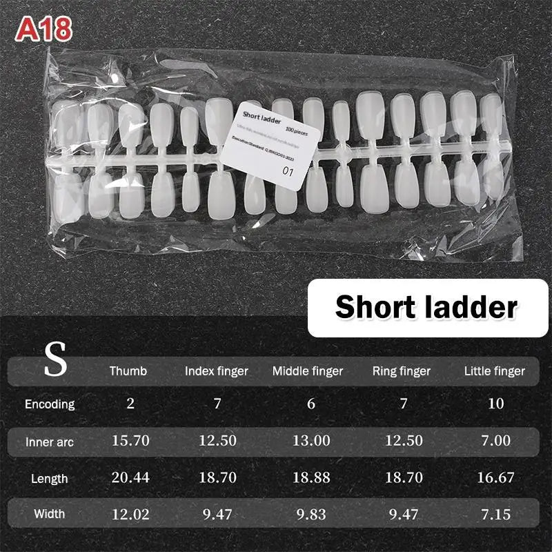 Nail Salon Matte False Tips Box Easy Wear Press Nails Home Manicure Qme A18