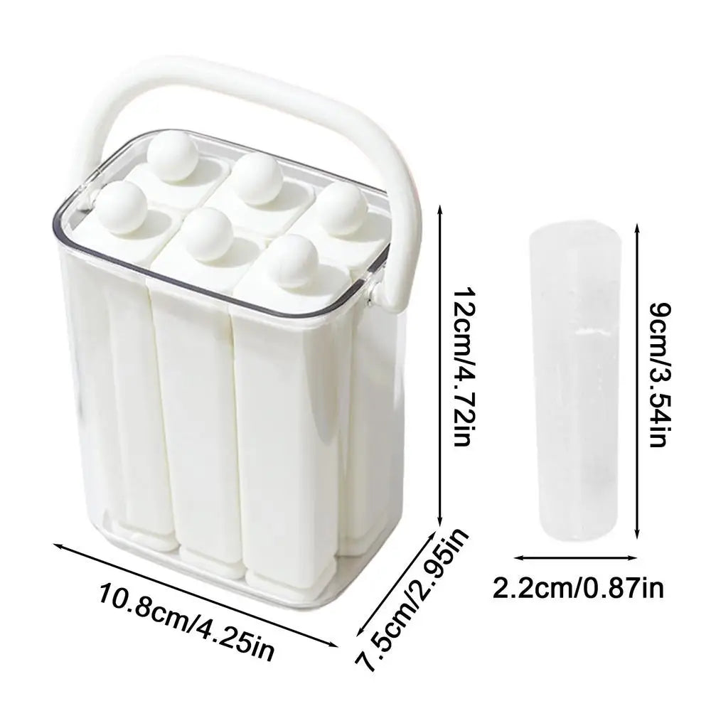 Ice Mold for Champagne Bottle Reusable Stackable Mould with Lid Silicone Freezer Ice Molds for Water Bottle Iced Coffee Qme CN S