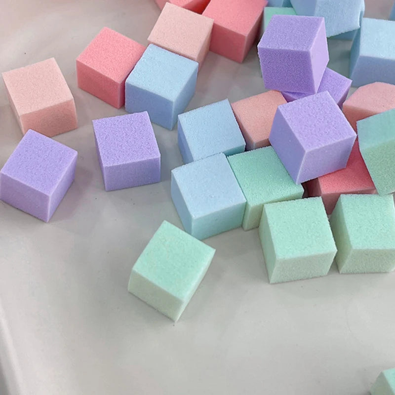 50 Square Nail Art Sponge Gradient Brushes Gel Polish Design Manicure Qme
