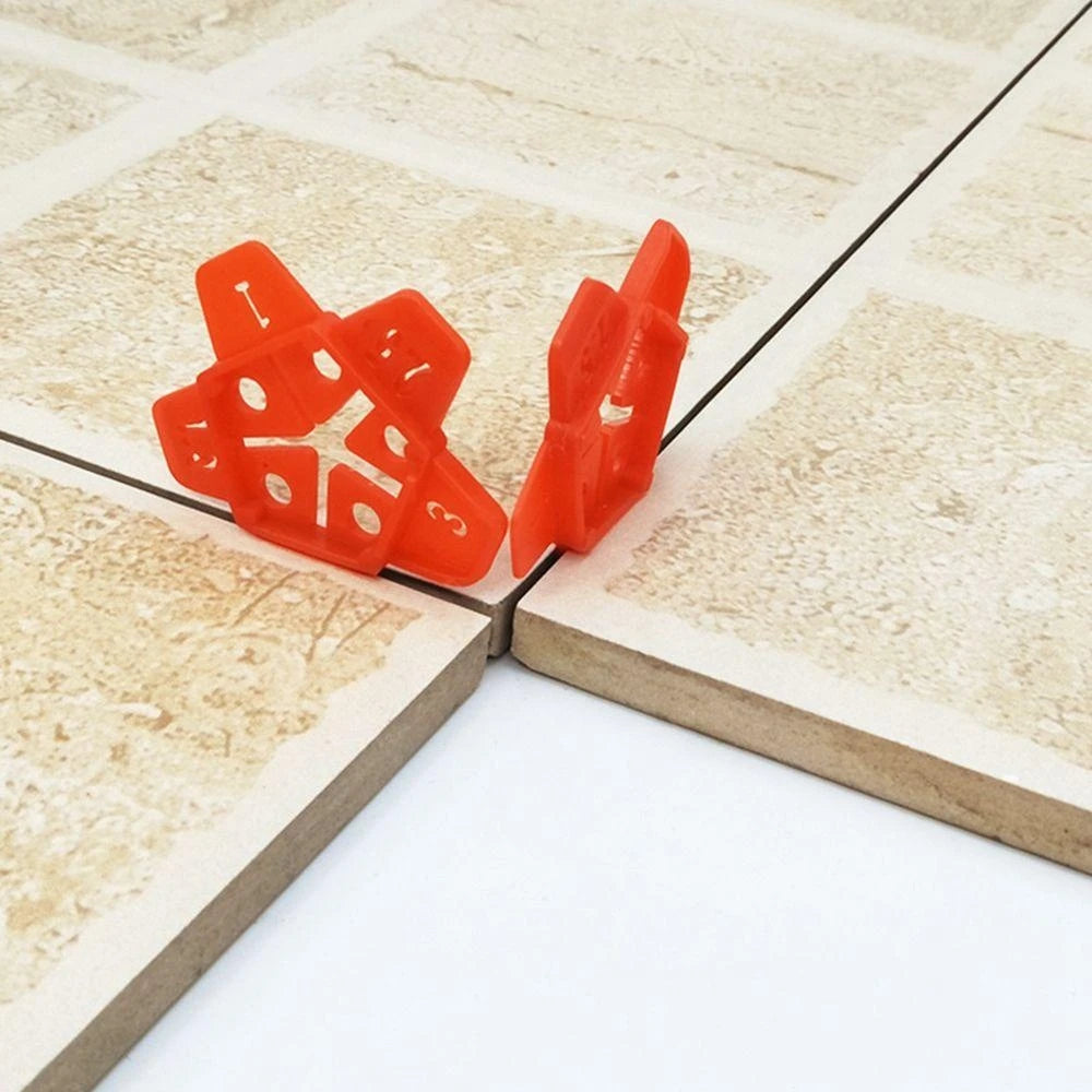 50Pcs Plastic Wall Tiles Gap Cross Locator Reusable Floor Wall Leveling Device 5-in-1 Multi-purpose Crosses Renovation Parts Qme
