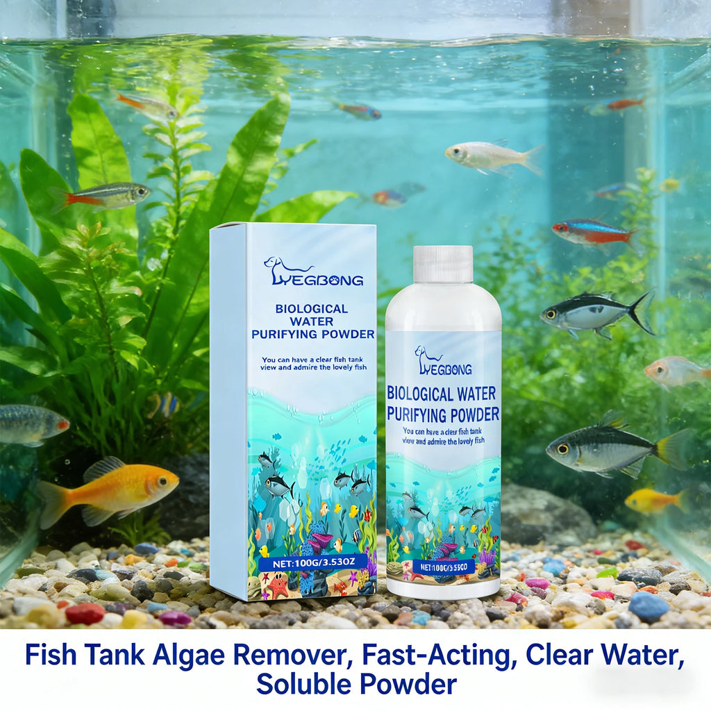 Fish Tank Water Purifier Powder Quickly Purify Water Quality Remove Algae Preventing Fish Diseases Instant Algae Removal Powder Qme