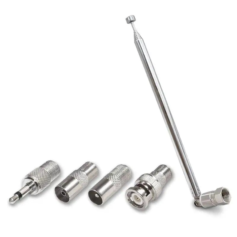 Rod Antenna Adapter FM Radio AV Stereo Receiver Amplifier Signal Qme