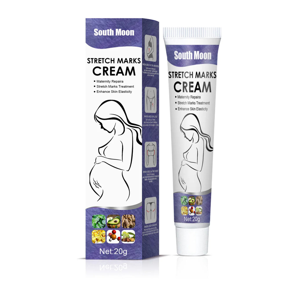 Remove Pregnancy Stretch Marks Cream Improves Elasticity Fade Growth Lines Smoothing Nourishing Moisturizing Firming Skin Care Qme