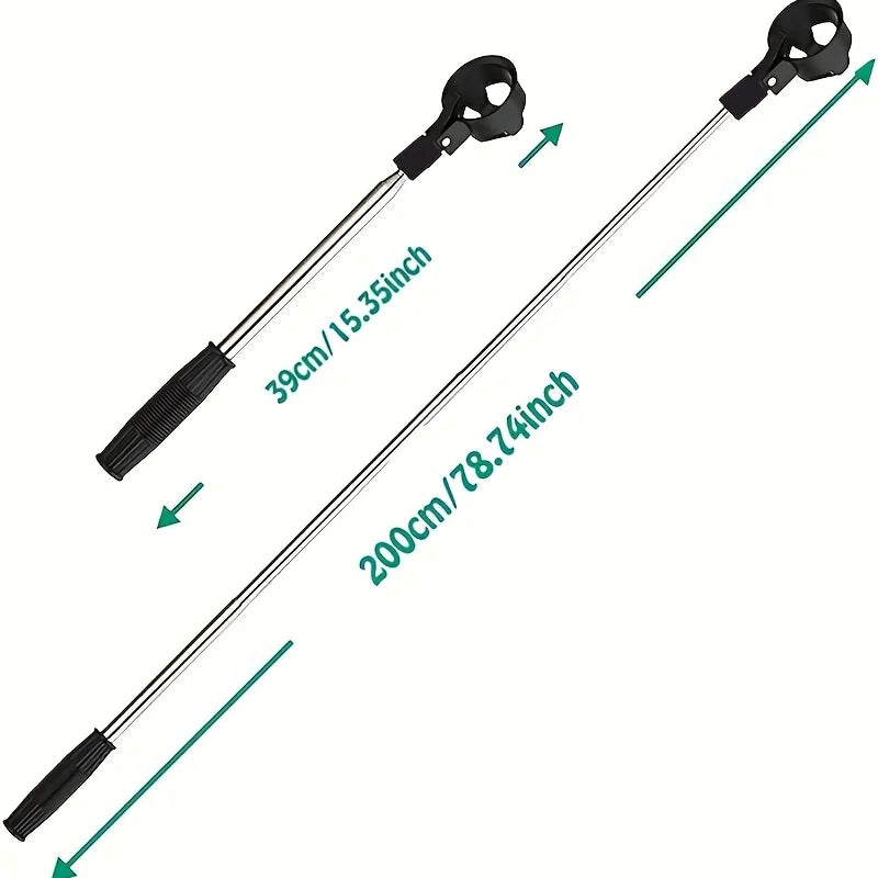 Telescopic Golf Ball Retriever, Stainless Steel Portable Golf Pick Up Tool, Premium Golf Accessory for Men Unique Golf Gift Idea Qme