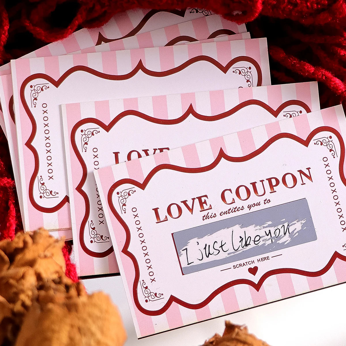 10Pcs/20Pcs Scratch Off Love Coupons, DIY Valentine's Day Love Coupons, DIY Romantic Scratch Off Couple Date Ideas, Night Cards, Qme