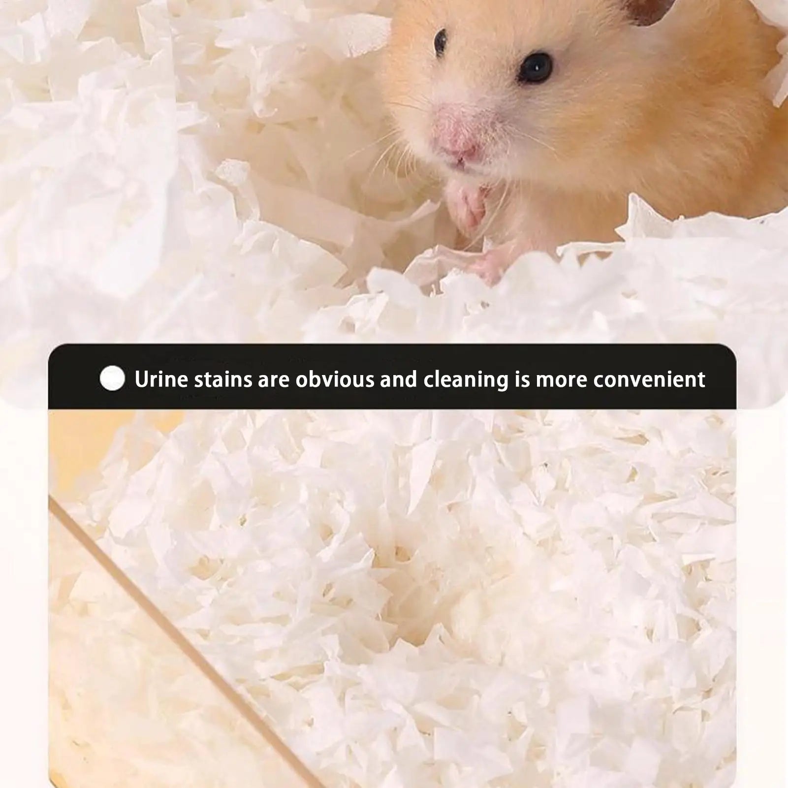 Small Animal Bedding Hamster Paper Cotton Bedding Odor Control Water Absorption Cage Decoration Rabbits Supplies for Outdoor Qme
