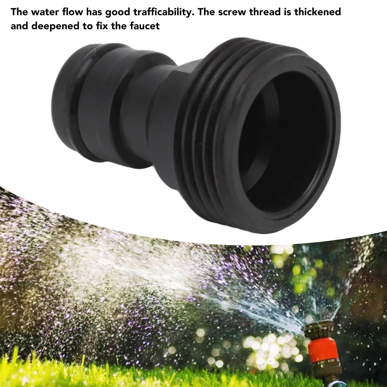 10Pcs Plastic G3/4 Male Thread Tap Connector 25mm Hose Nipple Quick Coupler Reinforced Thread Faucet Adapter for Garden Watering Qme