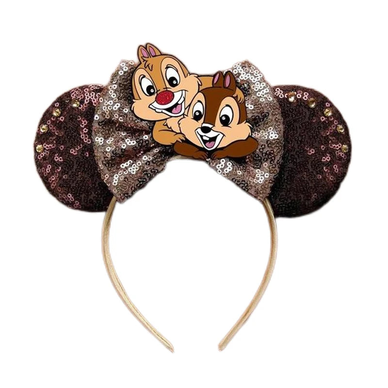 Mickey Mouse Ear Chip n Dale Headands Women Adult Cosplay Squirrel Hairband For Girls Park Travel Photography Hair Accessory Qme Headband 2