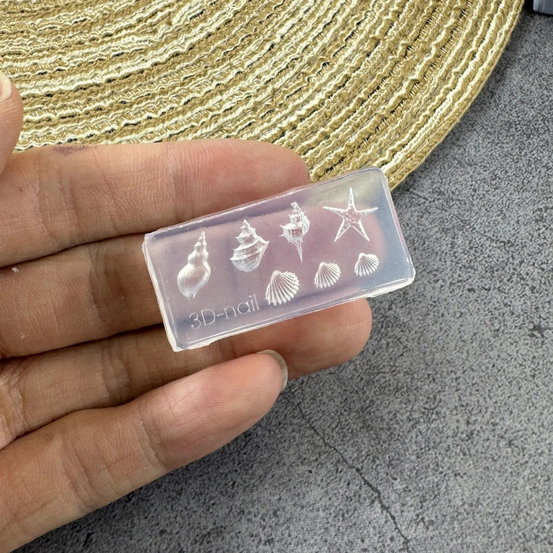 3D Silicone Transparent Nail Mold Lotus Leaves Nails Carving Mold Template DIY Nail Art Decoration Manicure Design Tools Qme style 23