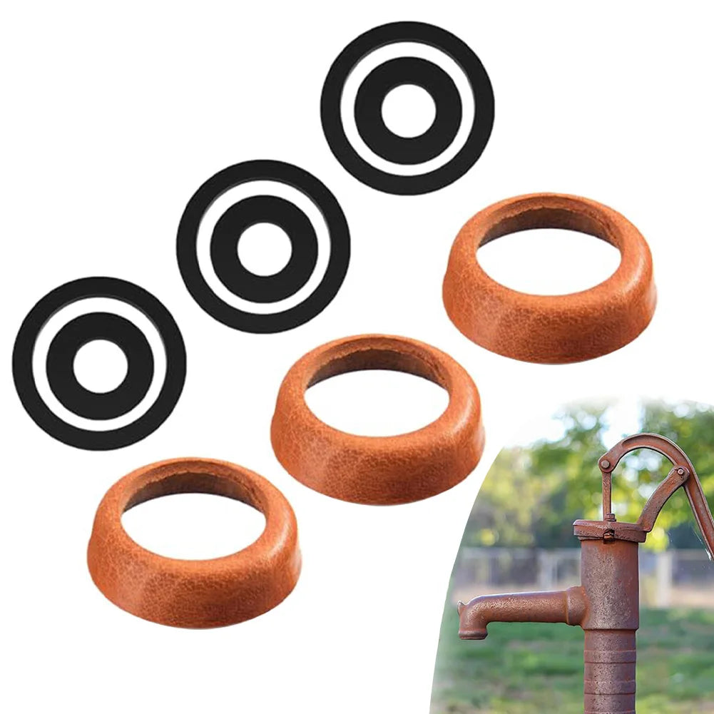 Leather Cuffs Sealing Rings Handle Pump Replacement Parts Garden Hand Qme