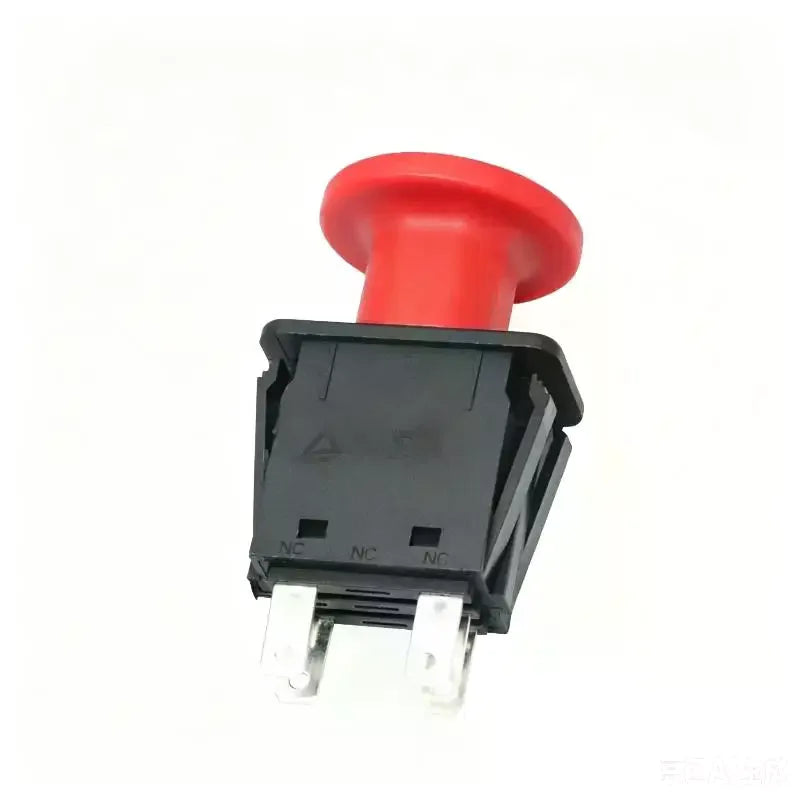 Red PTO Push Switch Durable Heat Resistant Shell 10A 14VDC Rating For Lawn Mowers Tractors Farm Equipment Qme