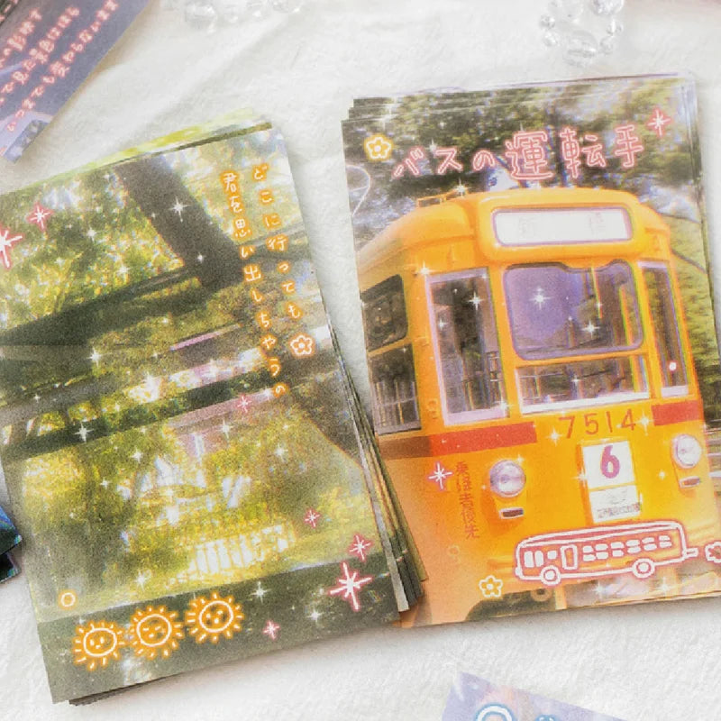 Sticky Note Book 40 Sheets/Bag Showa Series Ancient Early Sticky Notes for Handbook, DIY & Scrapbook, Decorative Office Index Qme