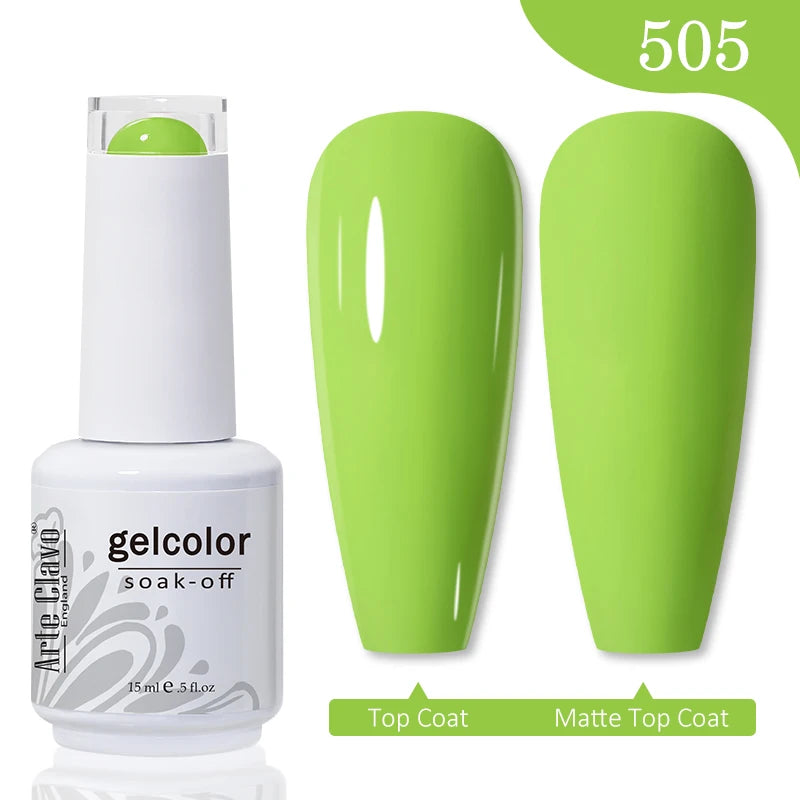 Arte Clavo Gel Nail Polishes Pink Nude Hybrid Lak Manicure