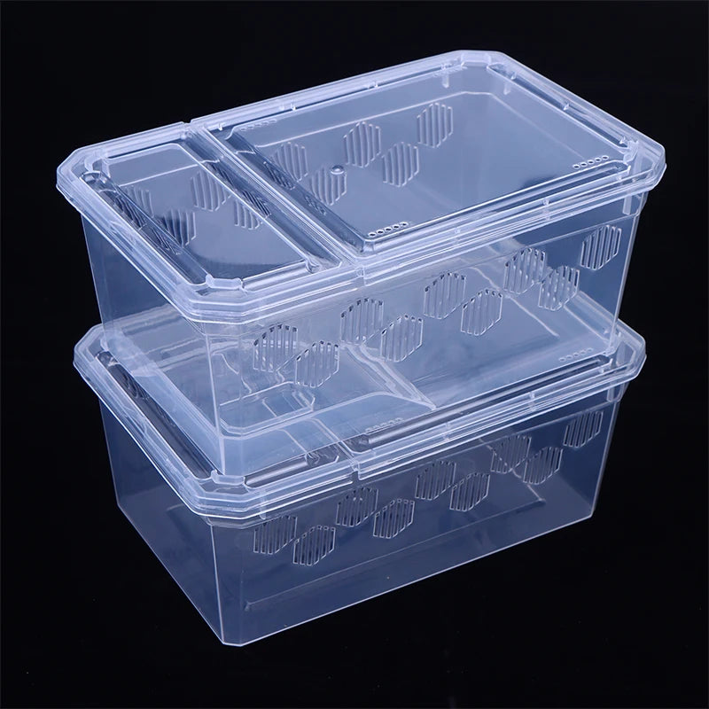 Reptile Tank Insect Spiders Tortoise Lizard Plastic Transparent Qme