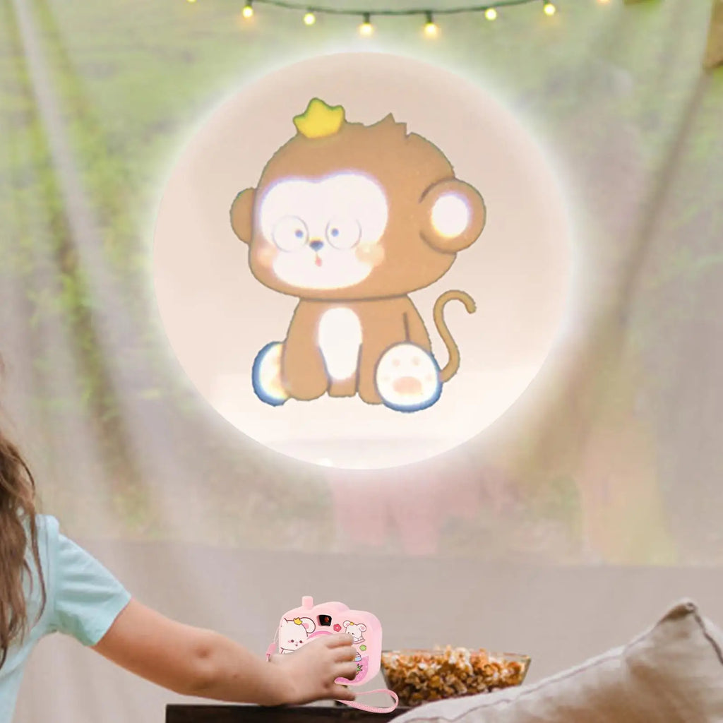 Kids Projector Camera Animal Image Small Projector Educational Learning Projector Toys Portable Projector for Learning Qme