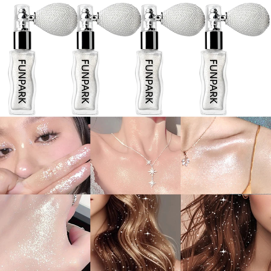 Highlighter Powder Brightens Whole Body Sparking Face Korean Makeup Qme