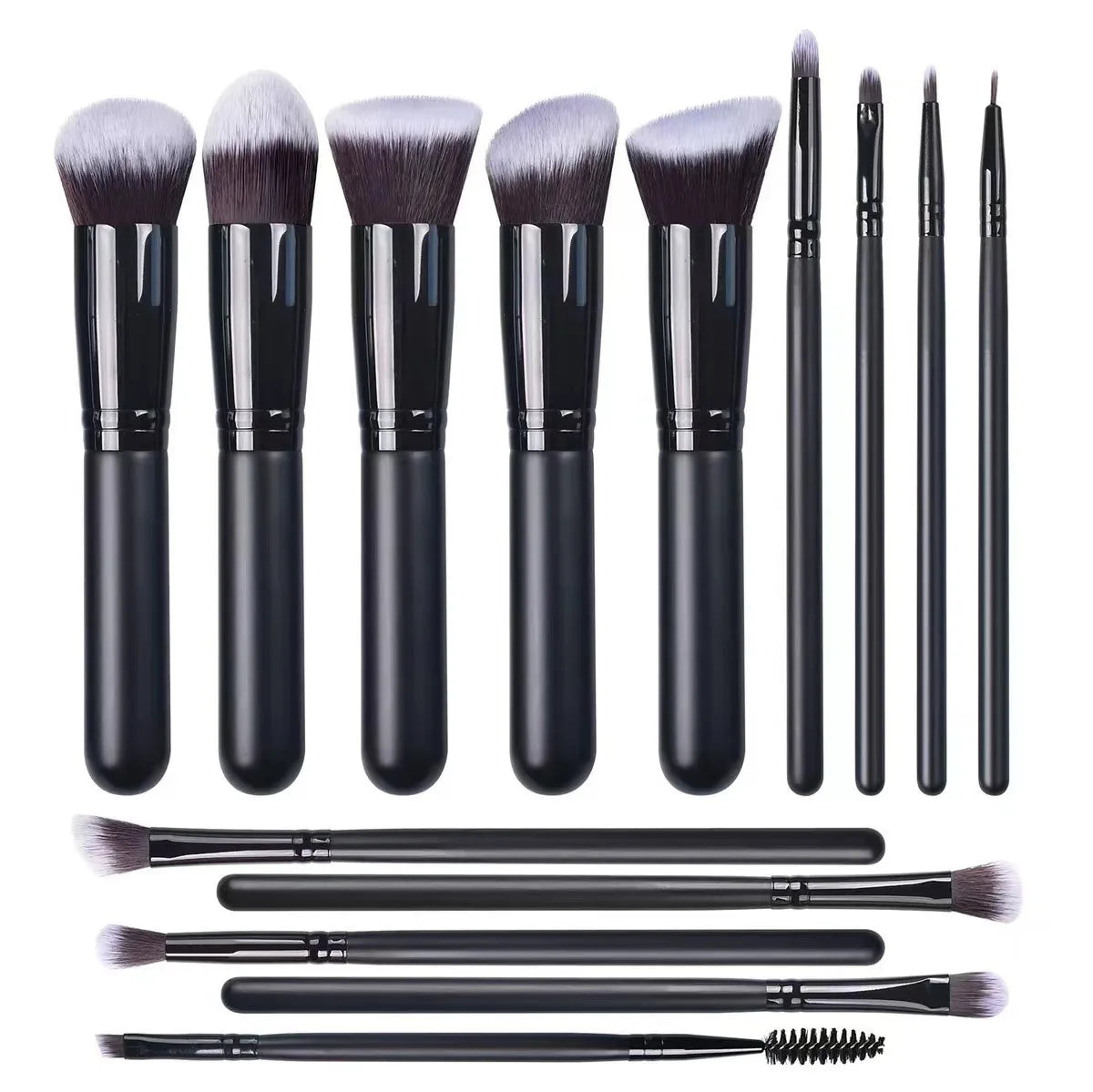 Makeup Brushes Soft Fluffy Foundation Blush Eyeshadow Blending Female Qme Black China Mainland