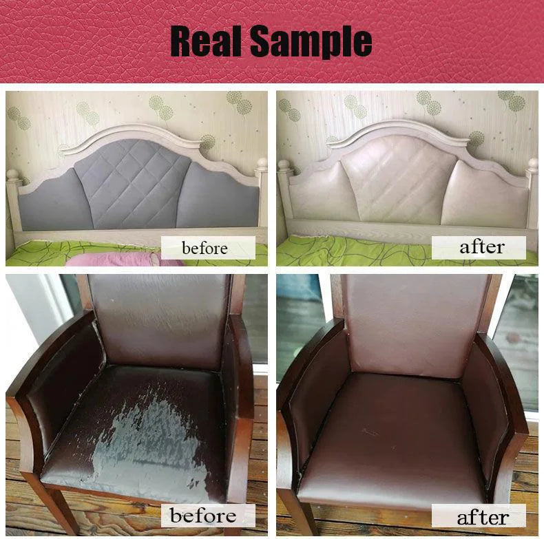 Self-Adhesive Leather Repair Patch Sofa Black PU Leather Sticker for Furniture Table Chair Clothes Car Seats Shoe Bags Fix Patch Qme