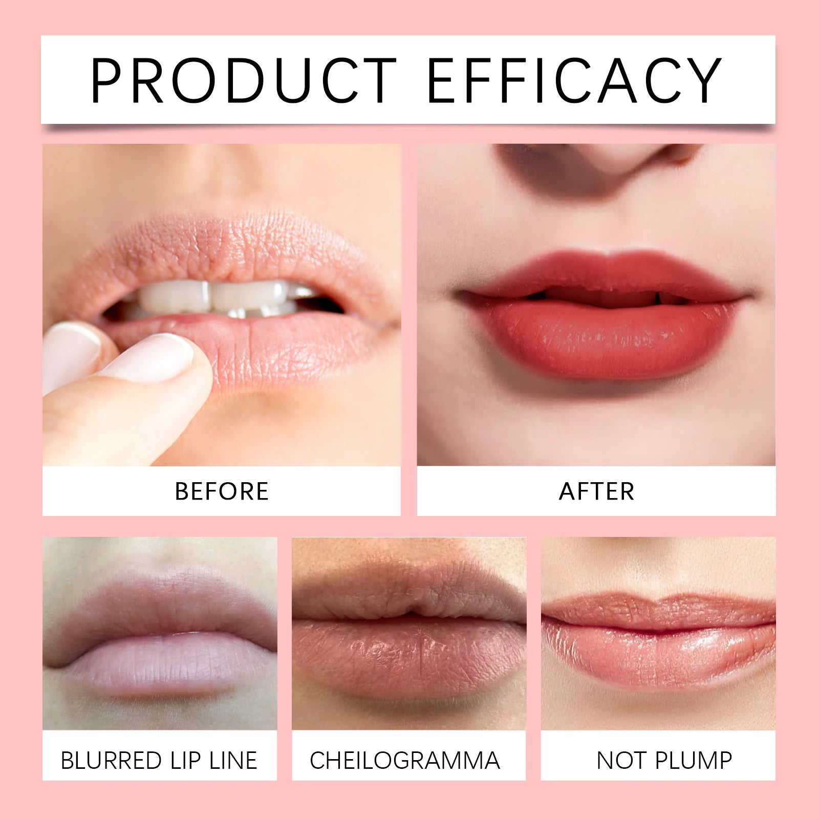 Eelhope Tearable Lipstick Lip Gloss Lip Liner Tattoo Waterproof Long Lasting Lip Glaze Matte Lip Tint Red Pink Makeup Cosmetic Qme