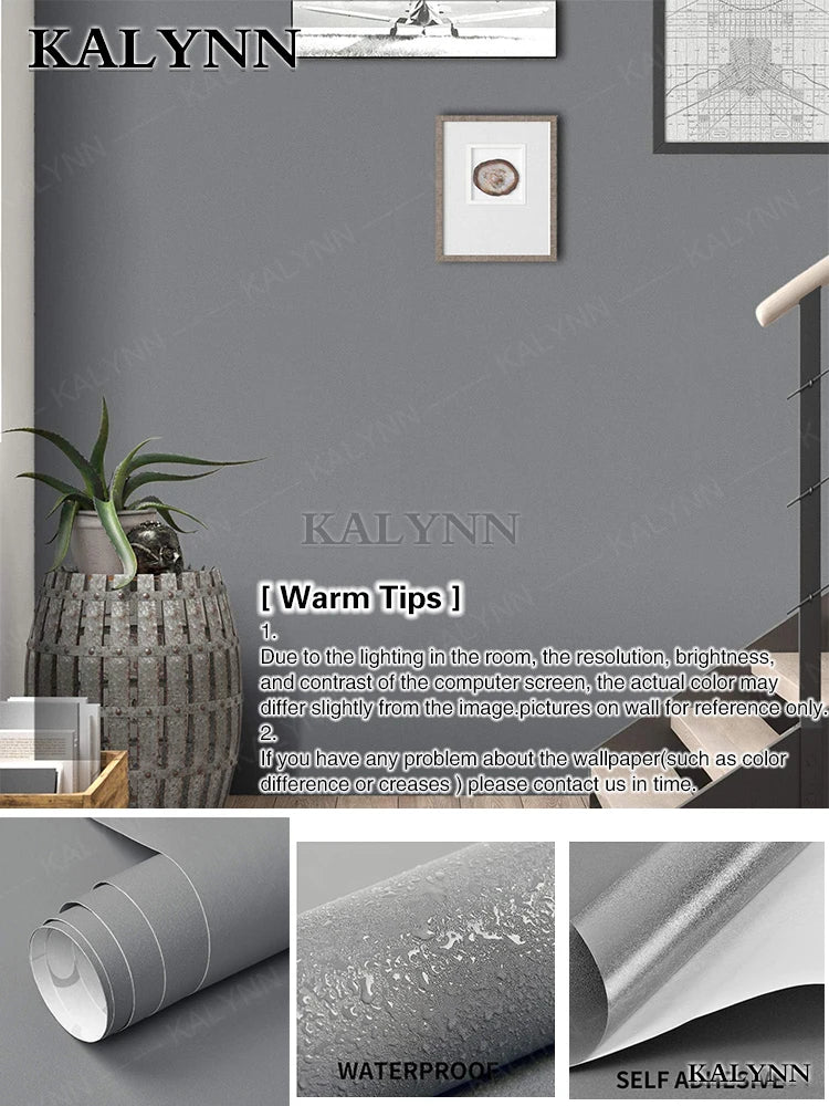 Yellow Peel Stick Wallpaper Vinyl Removable Wall Paper Self-adhesive Qme