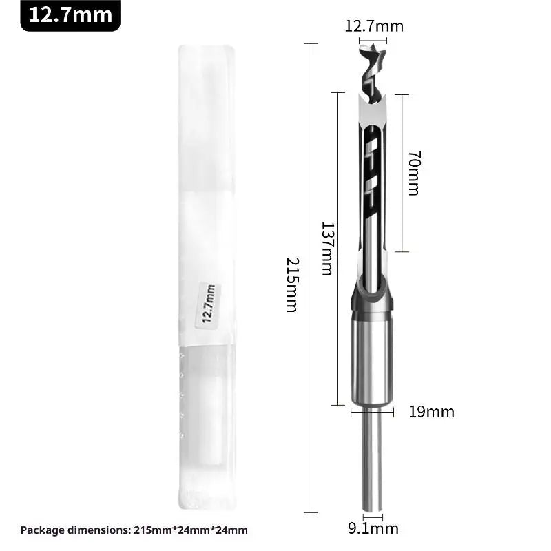 Mortising Chisel Adapter DIY Woodworking Drilling Tools Durable Qme 12.7mm