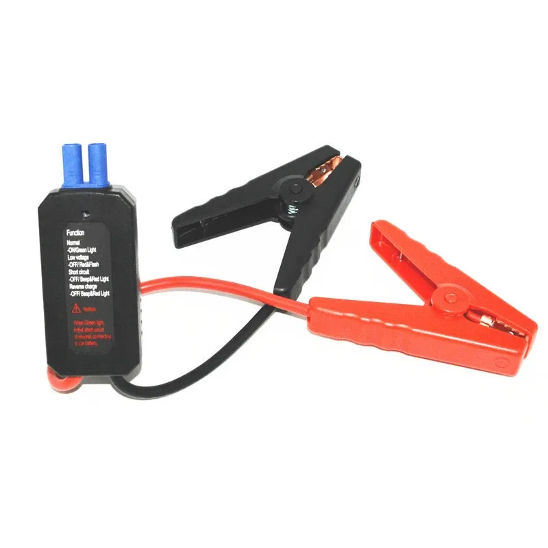 12V 200A Intelligent Booster Cable Smart EC5 Connector Car Truck Emergency Jump Starter Alligator Clamps Clip Qme
