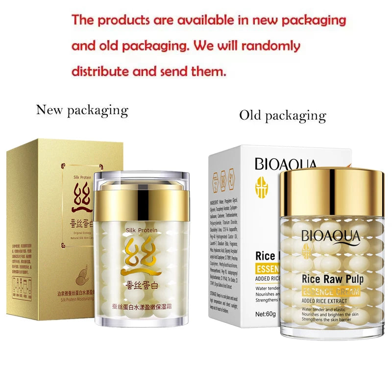 BIOAOUA Rice deep Moisturizing Essence Cream brightning hydrating face cream firming Rejuvenating Cream skin care for women Qme