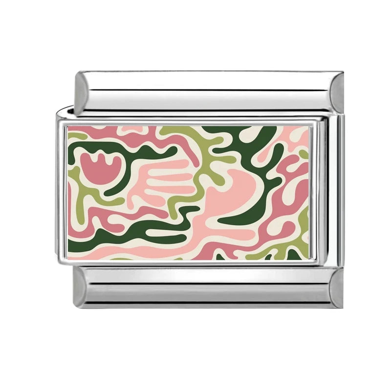2026 Women's Ukiyoe Seawaves Mount Fuji Italian Charms Links Beads