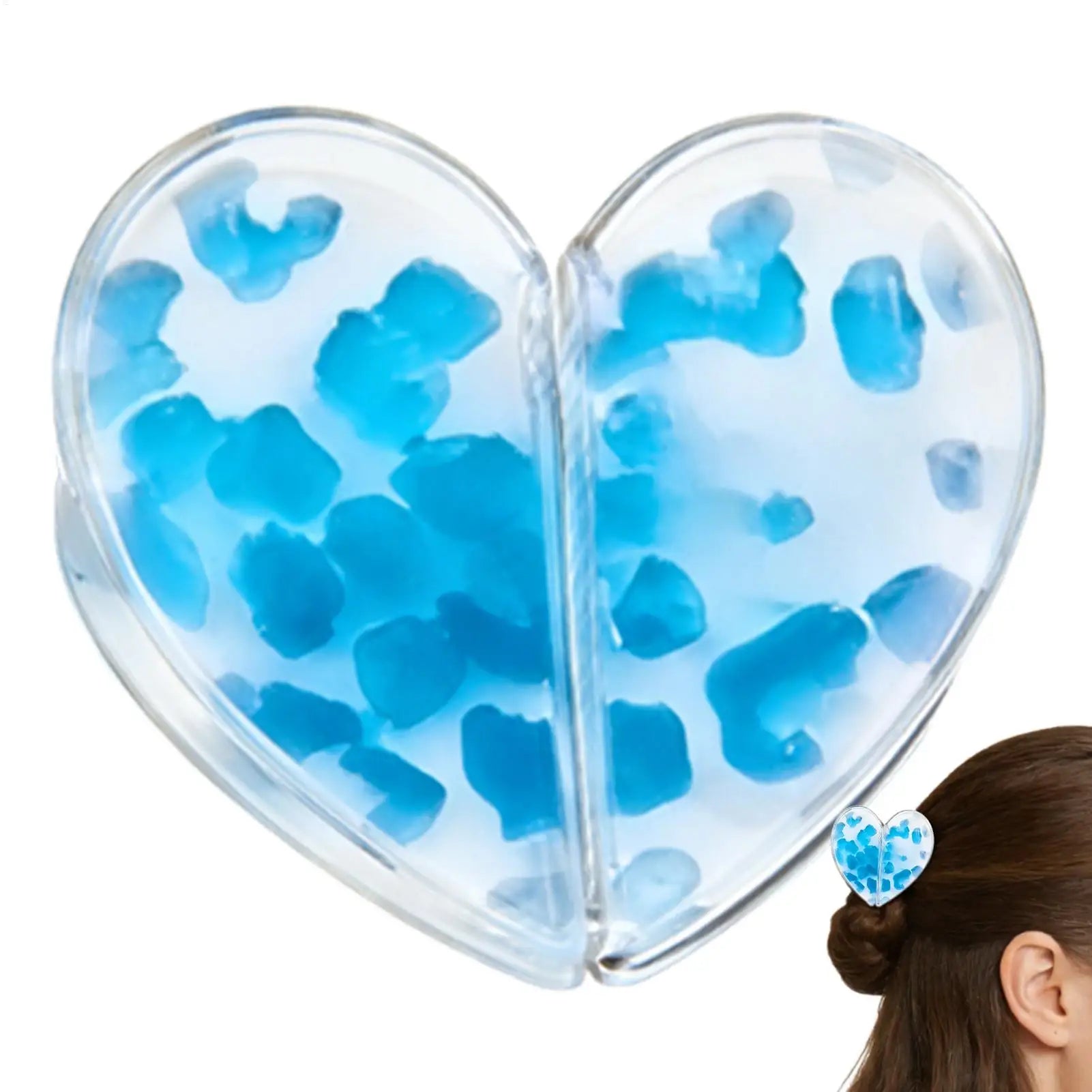 Smart Magnetic Hair Clip Heart-Shaped Non-Slip Styling Clips Ins Style Hair Accessories Strong Hold Magnetic Hairs Clip No Creas Qme