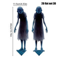 Haunted Twin Ghost Yard Signs Spooky Twins Outdoor Stakes Decorations Qme A China Mainland