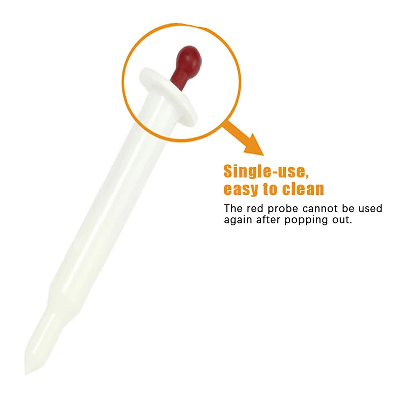 Cooking Chicken Beef Meat Turkey Timer POPUP Thermometer Poultry Qme