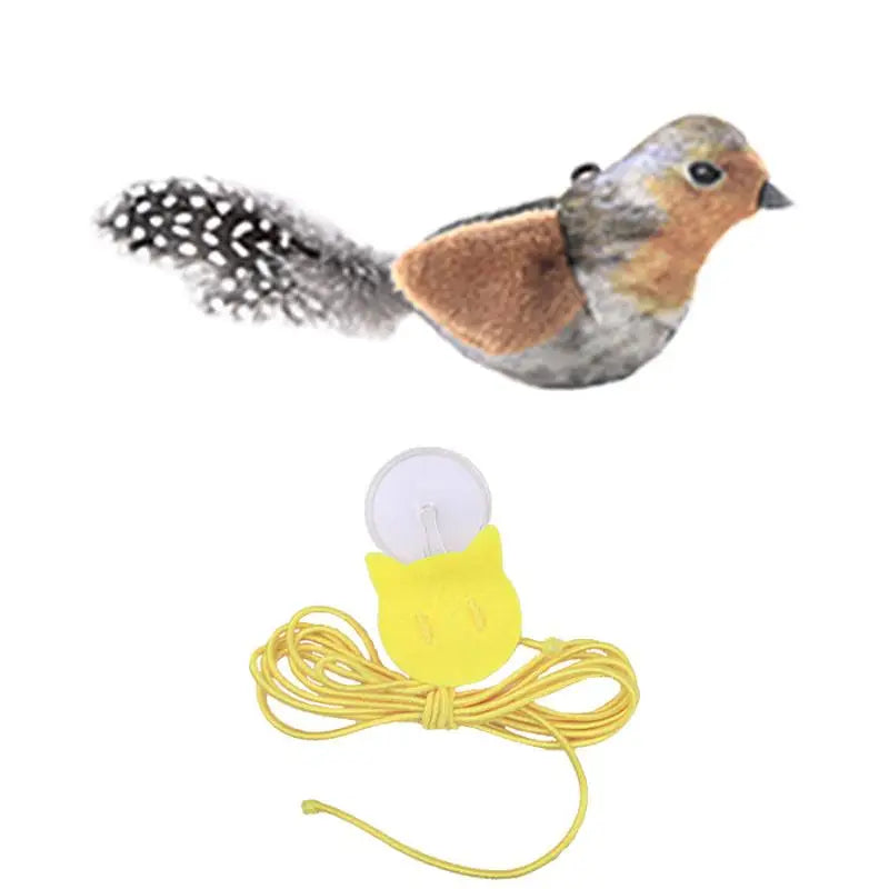 Plush Cat Toy Simulation Mouse Realistic Chirping Feature Kitten Qme A5