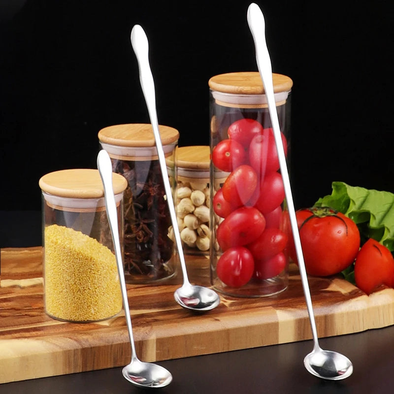 Stainless Steel Pickle Forks Spoon Long Handle Jar Grabber Canning Qme