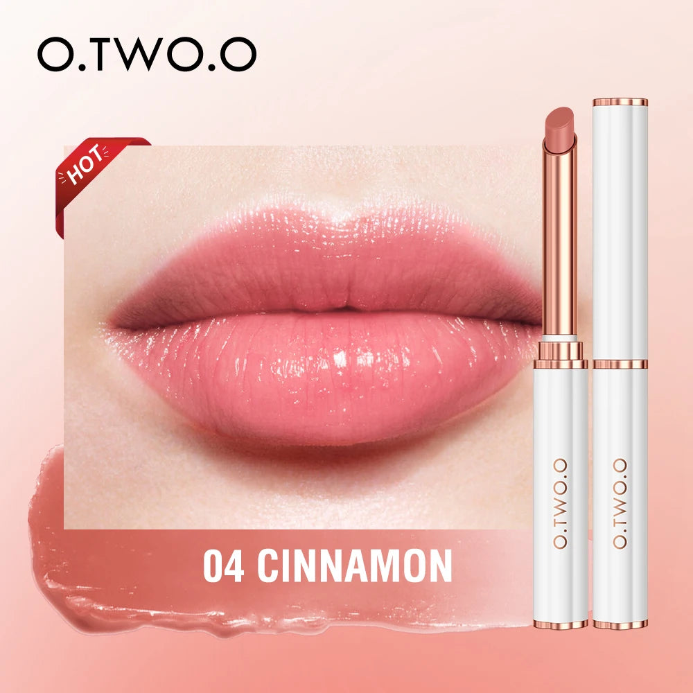 O TWO Lipstick Lip Gloss Balm Changing Transferproof Long Lasting Qme 04 CINNAMON China Mainland