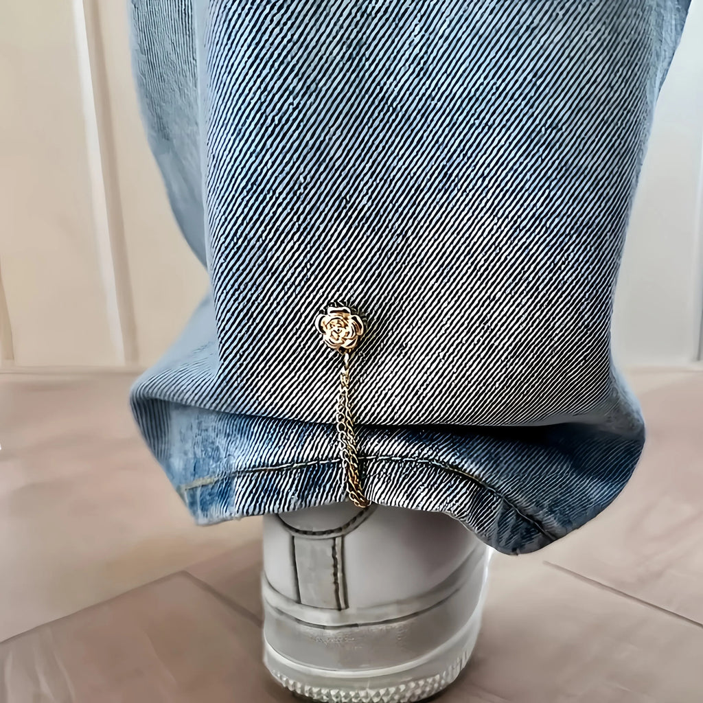4/6Pcs Magnetic Chain Buckle - Adjustable Clothing Entrapment Magnetic Closure, Suitable for Pants, Dresses, Jackets - Clothing Qme