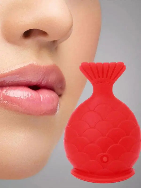 Women Sexy Silicone Full Lip Plumper Lips Soft Silicone Pout Tools Mouth Fish Natural Plump Shape Tool Lip Plumper Lips Care Qme