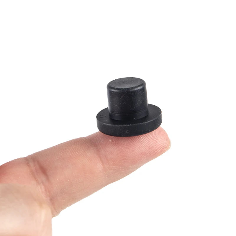 10Pcs Solid Rubber Hole Caps 3-12mm High Temperature Resistance Seal Hole Plugs Qme