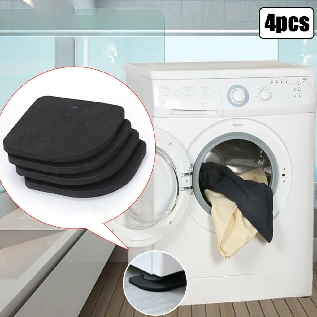 4Pcs Washing Machine Anti Vibration Pad Non Slip Shock Mute Foot Feet Tailorable Mat Refrigerator Floor Furniture Protectors Qme A