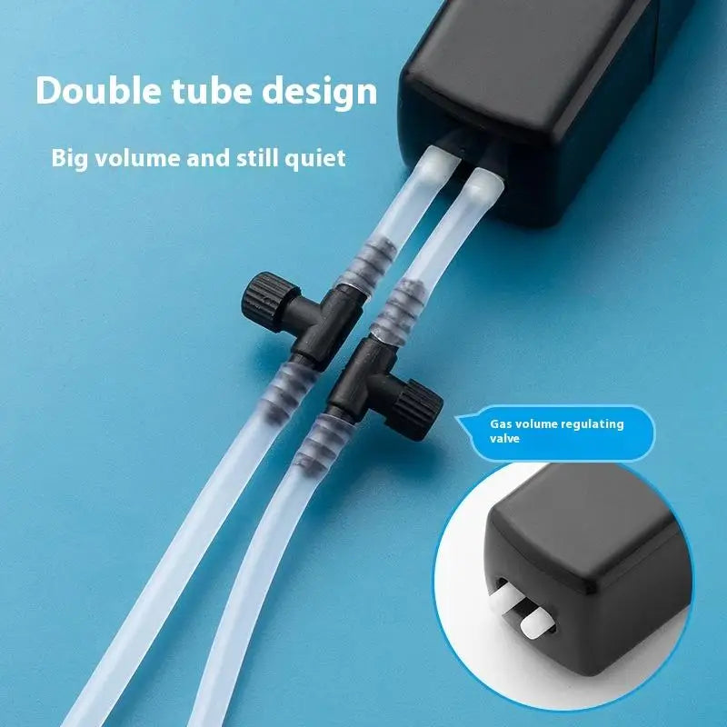 Mini Aquarium Air Pump Oxygen Check Valve Stone USB Filter Fishing Qme