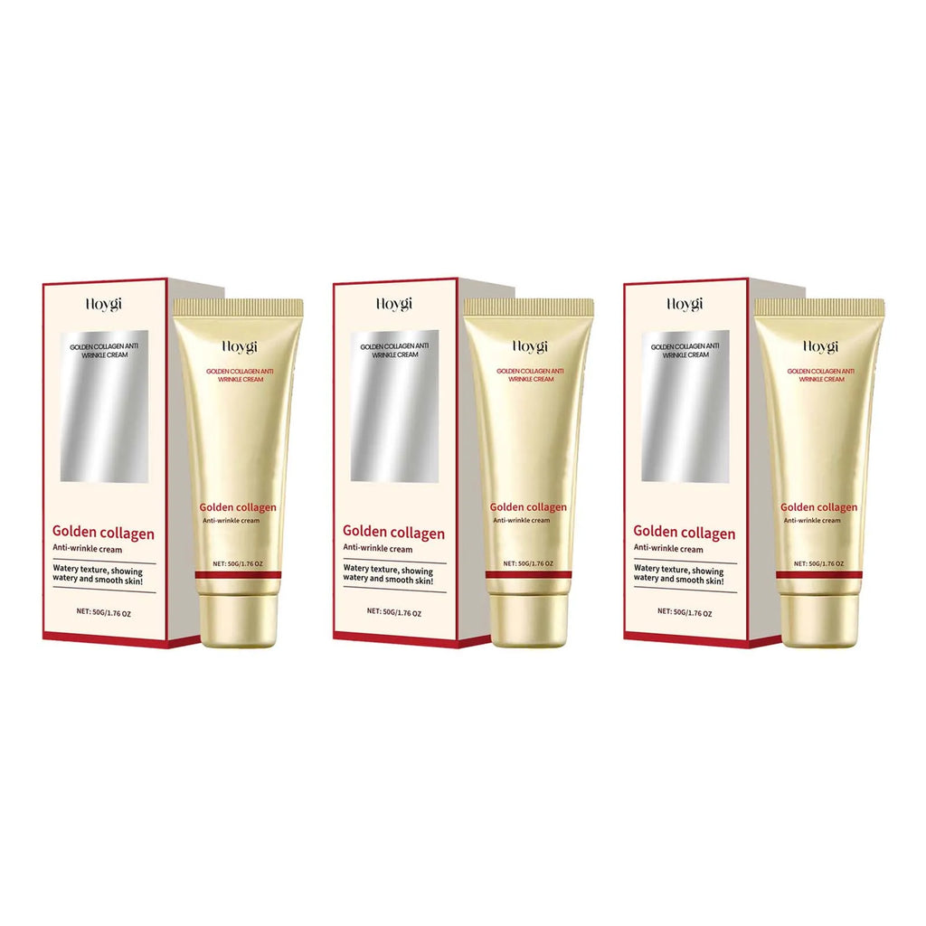 24k Gold Collagen Face Cream Lifting Firming Anti Wrinkle Fade Fine Lines Brightening Smooth Pores Hydrating Moisturizing Cream Qme 3 x 50g boxed