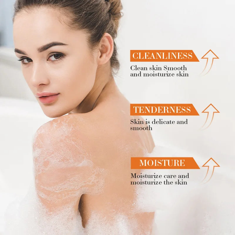 Turmeric Soap Bar Shrink Pores Remove Acne Cleanse Skin Smooth Face Qme