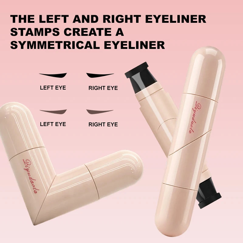 Waterproof Rotating Eyeliner Stamp Pen Sweat Proof Long Lasting Easy Qme
