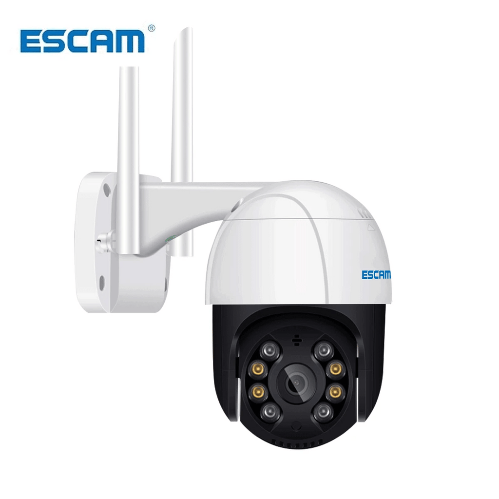 ESCAM QF218 1080P Pan/Tilt AI Humanoid detection Cloud Storage Waterproof WiFi IP Camera with Two Way Audio Surveillance Cameras Qme Add 32GB TF Card EU Plug